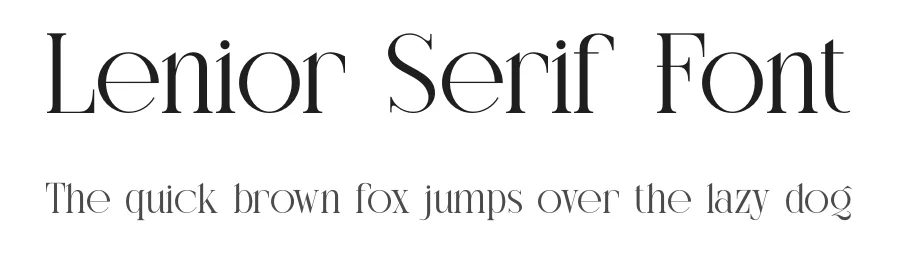 Lenior Serif Font by ErmediaStudio — Serif Font
