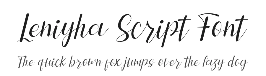 Leniyha Script Font by letterenastudios — Script Handwritten Font