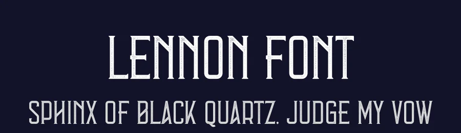 Lennon Font by vpcreativeshop — Display Font — thumbnail 2