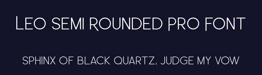 Leo Semi Rounded Pro Font by OneDollarFont — Sans Serif Font — thumbnail 2