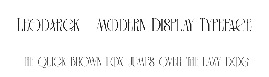 Leodarck – Modern Display Typeface by timelesstype.co — Display Font