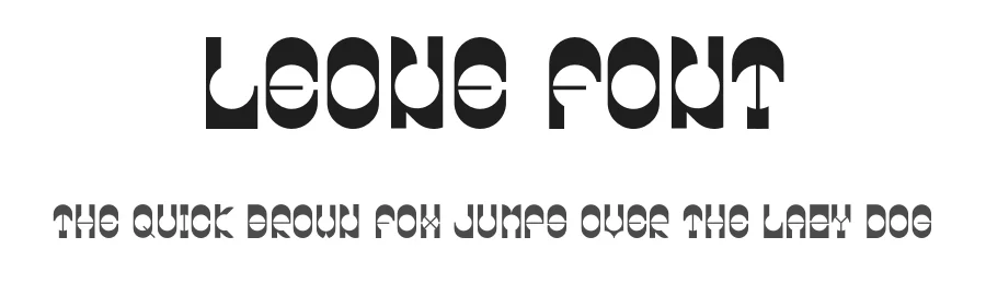 Leone Font by Pietro Filippeschi — Display Font