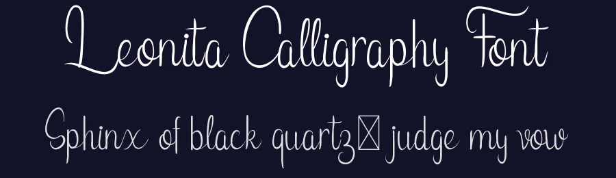 Leonita Calligraphy Font by edricstudio — Script Handwritten Font — thumbnail 2