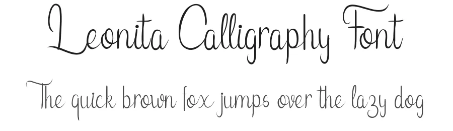 Leonita Calligraphy Font by edricstudio — Script Handwritten Font