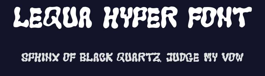 Lequa Hyper Font by idealeksis — Display Font — thumbnail 2