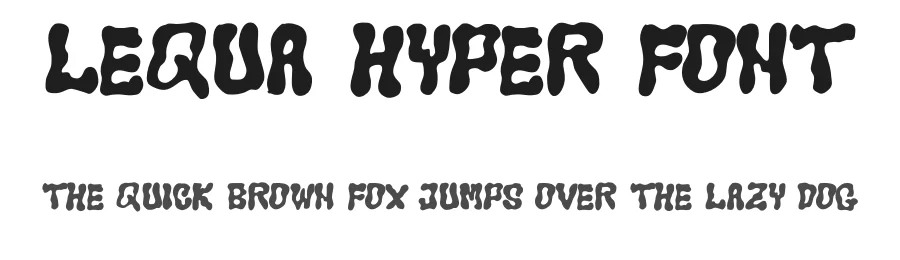 Lequa Hyper Font by idealeksis — Display Font