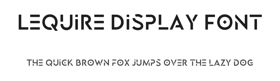 Lequire Display Font by Sarid Ezra — Display Font