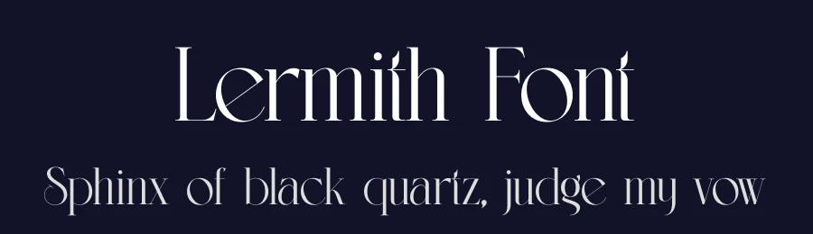 Lermith Font by timelesstype.co — Display Font — thumbnail 2