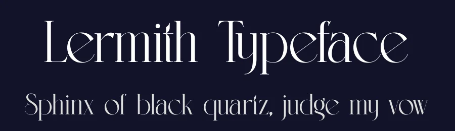 Lermith Typeface by timelesstype.co — Display Font — thumbnail 2