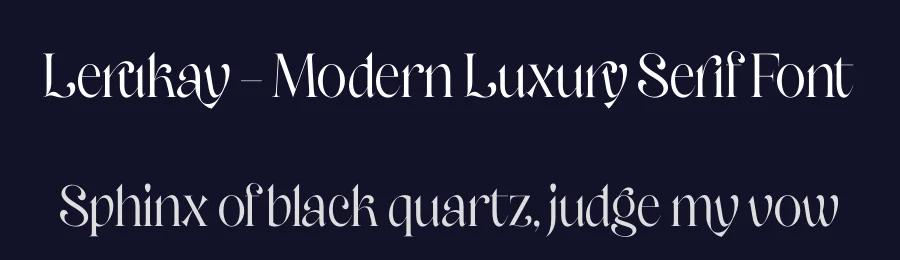 Lerukay – Modern Luxury Serif Font by timelesstype.co — Serif Font — thumbnail 2