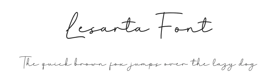 Lesarta Font by twinletter — Script Handwritten Font