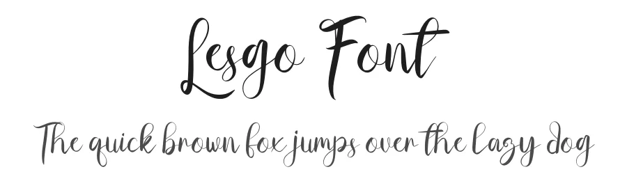 Lesgo Font by khalwastudio — Script Handwritten Font