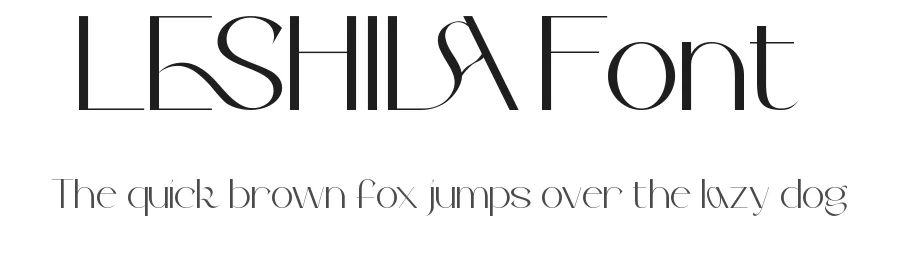 Leshila Font by edricstudio — Sans Serif Font