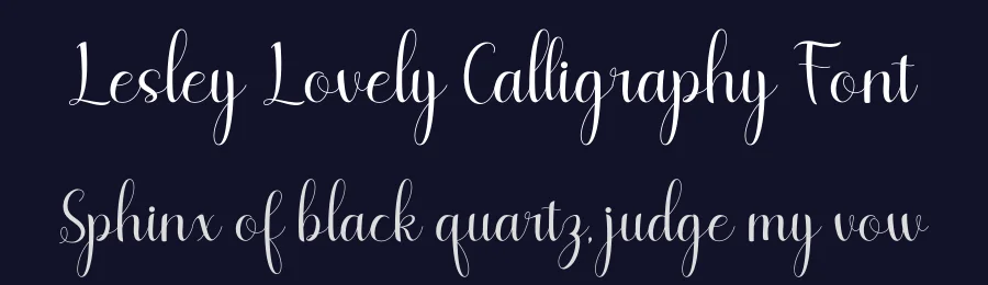 Lesley Lovely Calligraphy Font by letterenastudios — Script Handwritten Font — thumbnail 2