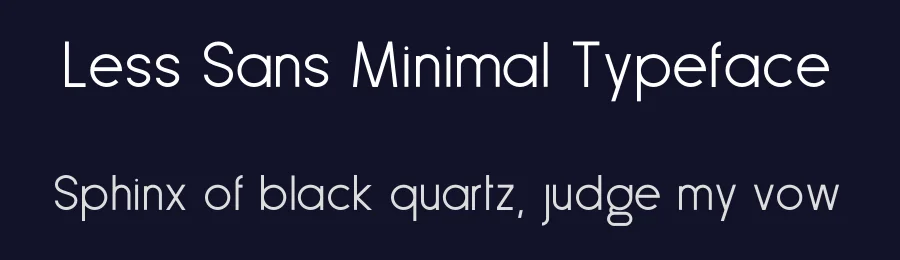 Less Sans Minimal Typeface by Wassim Awadallah — Decorative Font — thumbnail 2