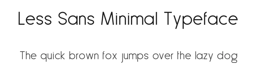 Less Sans Minimal Typeface by Wassim Awadallah โ Decorative Font