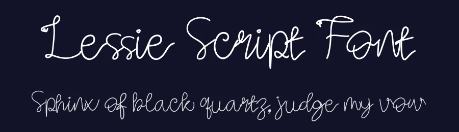 Lessie Script Font by Dhabee — Script Handwritten Font — thumbnail 2