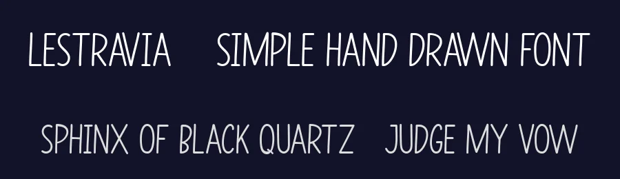 Lestravia – Simple Hand Drawn Font by FlawlessAndCo — Decorative Font — thumbnail 2