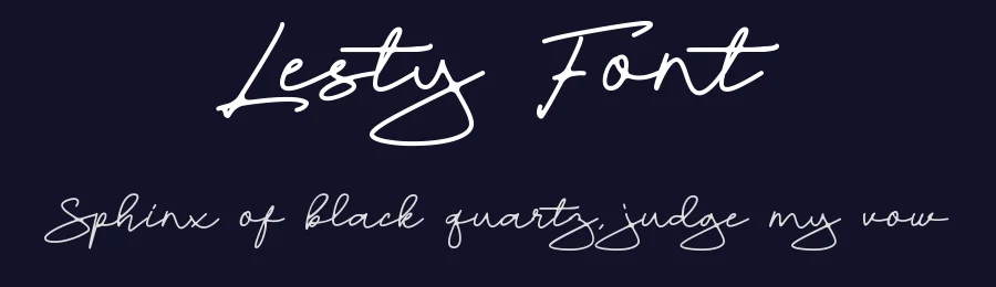Lesty Font by andika fez — Script Handwritten Font — thumbnail 2