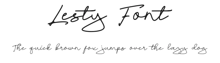 Lesty Font by andika fez — Script Handwritten Font