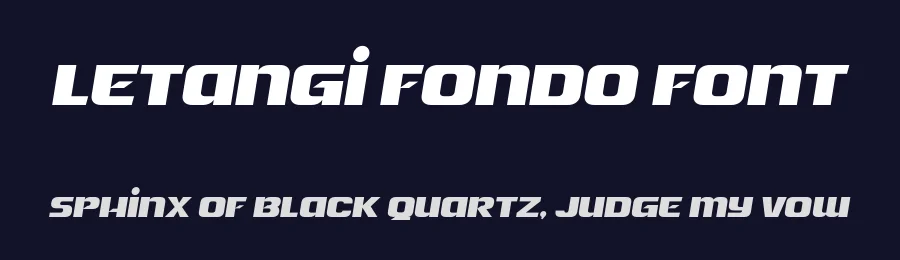 Letangi Fondo Font by Twicolabs Fontdation — Display Font — thumbnail 2