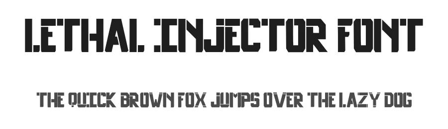Lethal Injector Font by Lea — Display Font