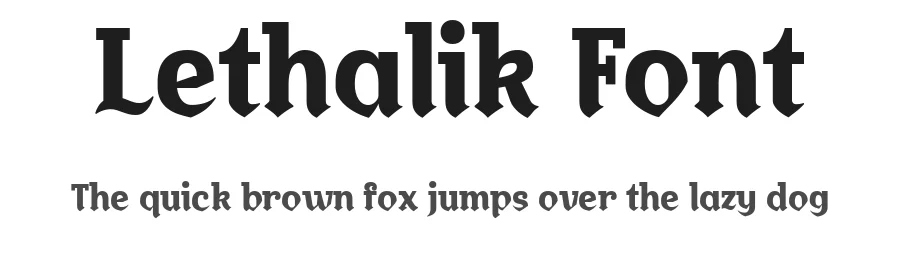 Lethalik Font by Drizy — Blackletter Font