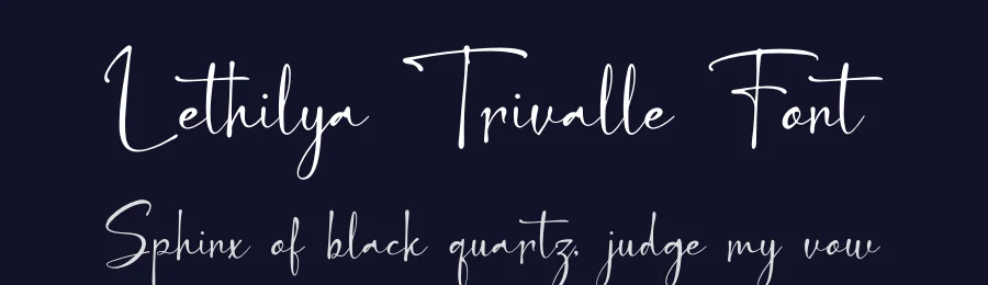 Lethilya Trivalle Font by Denustudios — Script Handwritten Font — thumbnail 2