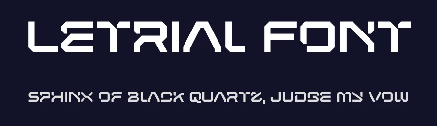 Letrial Font by sentype — Display Font — thumbnail 2