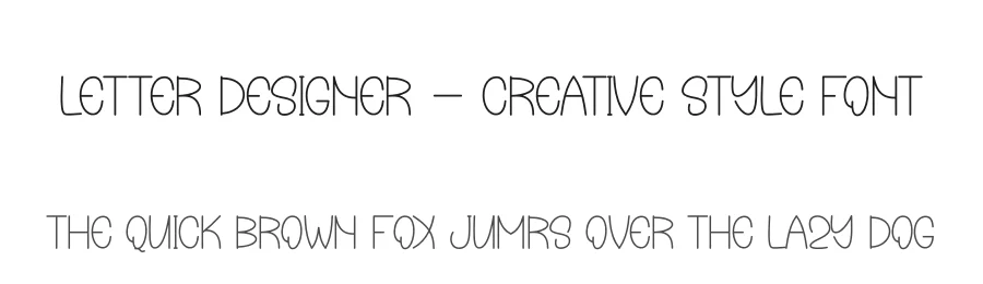Letter Designer β Creative Style Font by andikastudio β Display Font