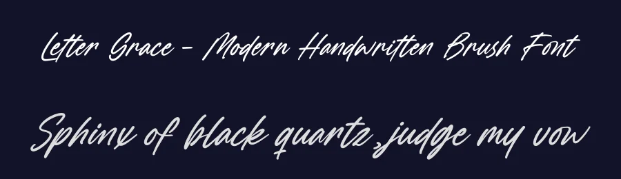 Letter Grace – Modern Handwritten Brush Font by letterenastudios — Script Handwritten Font — thumbnail 2
