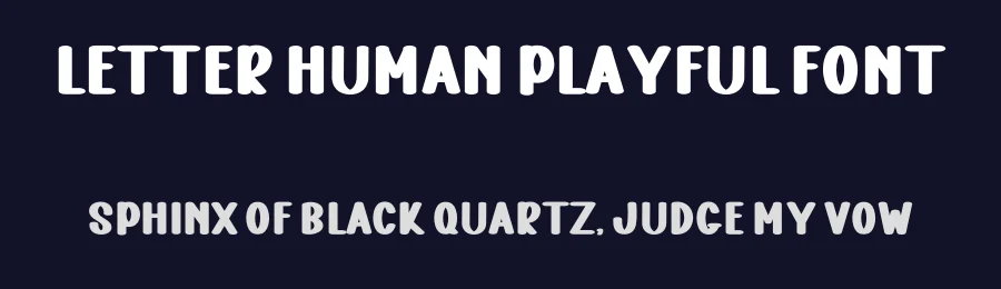Letter Human Playful Font by freshtypeink — Display Font — thumbnail 2