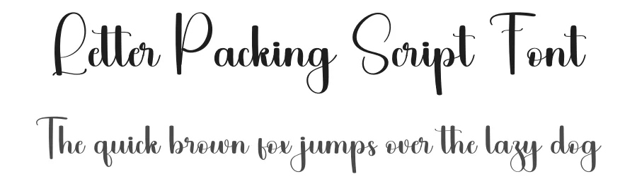 Letter Packing Script Font by freshtypeink — Script Handwritten Font