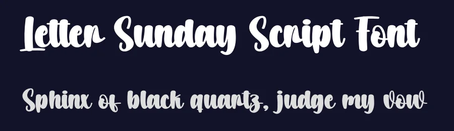 Letter Sunday Script Font by creativeletter — Script Handwritten Font — thumbnail 2