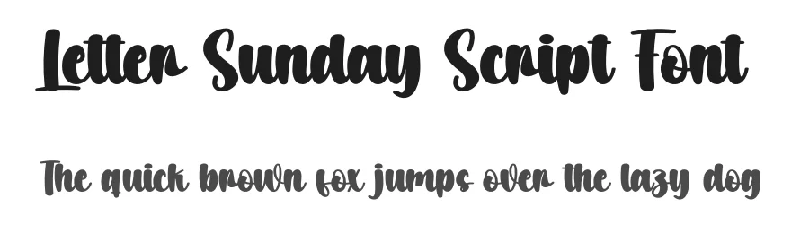 Letter Sunday Script Font by creativeletter — Script Handwritten Font