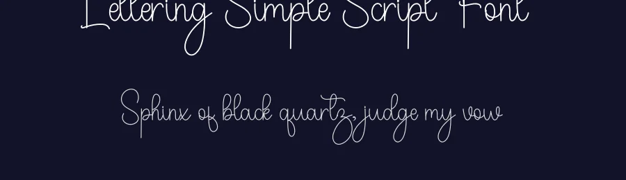 Lettering Simple Script Font by freshtypeink — Script Handwritten Font — thumbnail 2