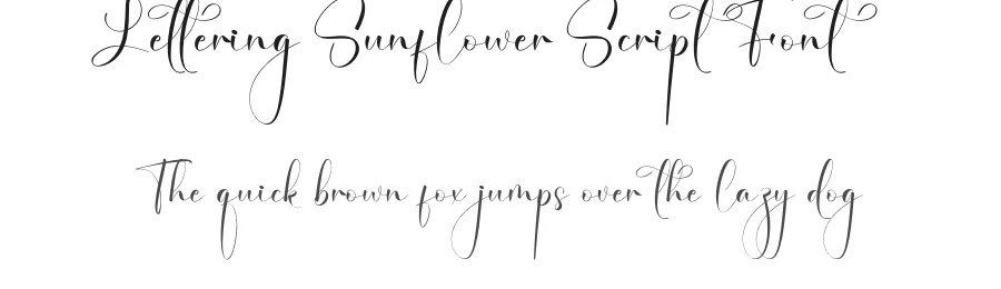 Lettering Sunflower Script Font by creativeletter — Script Handwritten Font