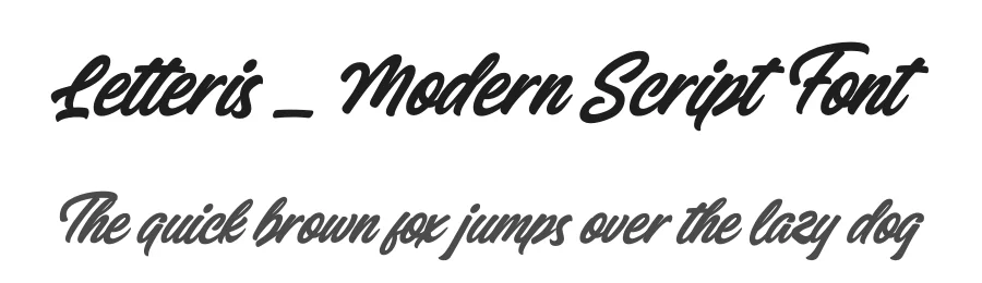 Letteris – Modern Script Font by [email protected] — Script Handwritten Font