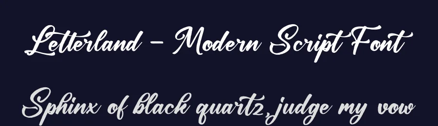 Letterland – Modern Script Font by glorytype — Script Handwritten Font — thumbnail 2