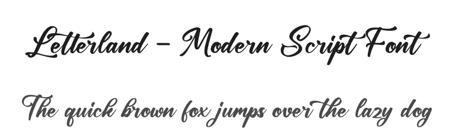 Letterland – Modern Script Font by glorytype — Script Handwritten Font