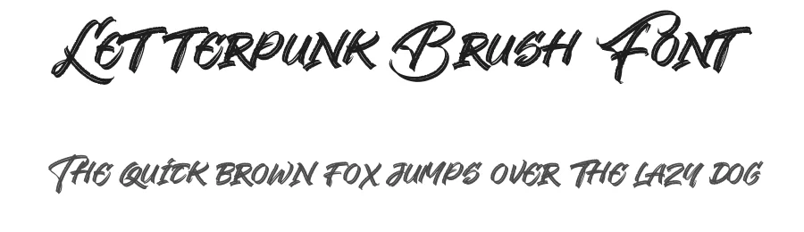 Letterpunk Brush Font by Inviline.co β Script Handwritten Font