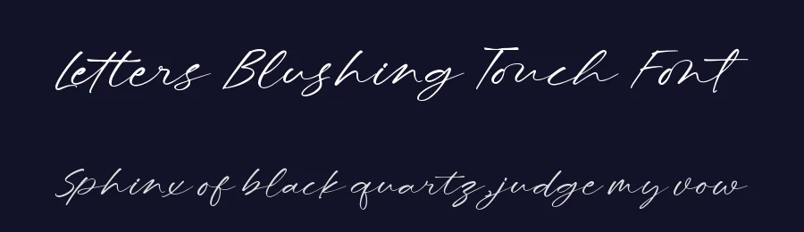 Letters Blushing Touch Font by letterenastudios — Script Handwritten Font — thumbnail 2