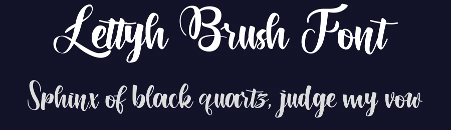 Lettyh Brush Font by khaiuns — Script Handwritten Font — thumbnail 2