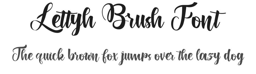Lettyh Brush Font by khaiuns — Script Handwritten Font