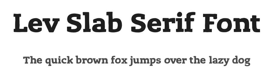 Lev Slab Serif Font by TypeFaith Fonts — Slab Serif Font