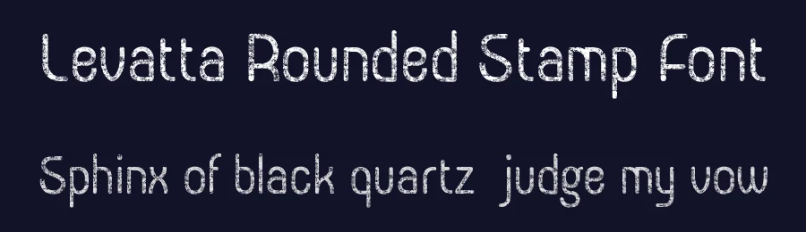 Levatta Rounded Stamp Font by craftsupplyco — Sans Serif Font — thumbnail 2