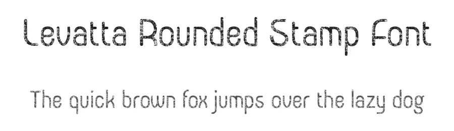 Levatta Rounded Stamp Font by craftsupplyco — Sans Serif Font