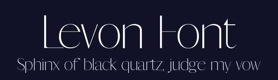 Levon Font by Minimalistartstudio — Display Font — thumbnail 2