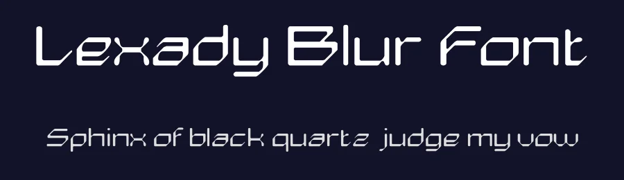 Lexady Blur Font by craftsupplyco — Display Font — thumbnail 2