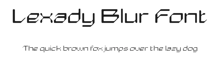 Lexady Blur Font by craftsupplyco — Display Font